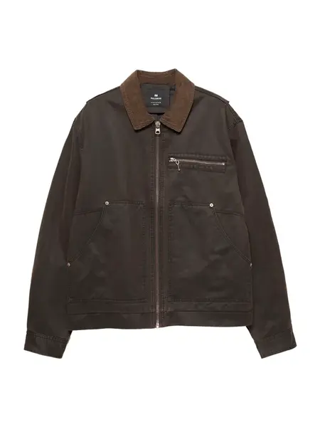 Pull&Bear Prechodná bunda  čokoládová