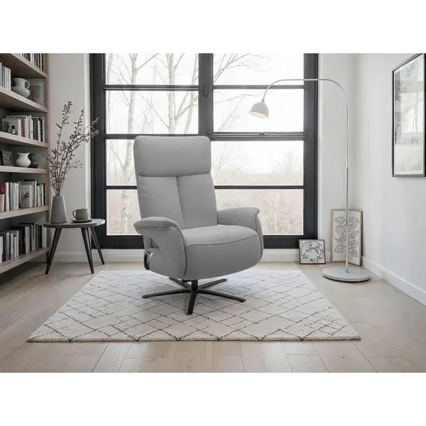 Sit & More RELAXAČNÍ KŘESLO, textil, šedá