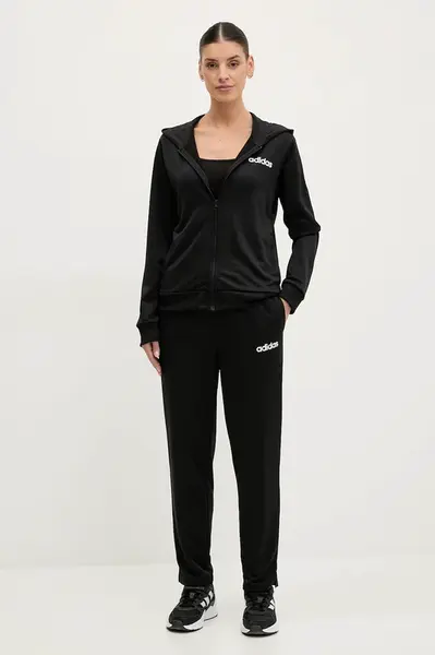 Tepláková souprava adidas LINEAR TS černá barva, JD2695