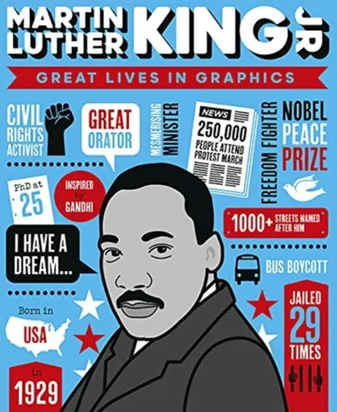 Great Lives in Graphics: Martin Luther King Jr - Button Books