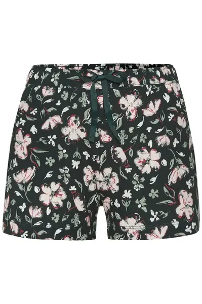 s.Oliver Pyžamové nohavice  tmavozelená / farba lesného ovocia / pastelovo ružová