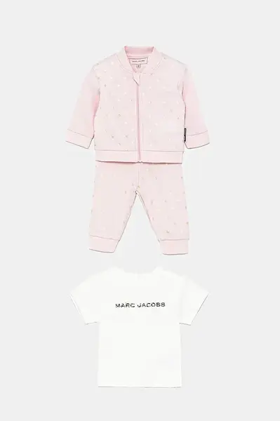 Kojenecká sada Marc Jacobs růžová barva, W60512