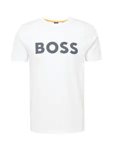 BOSS Tričko 'Thinking'  čierna / biela