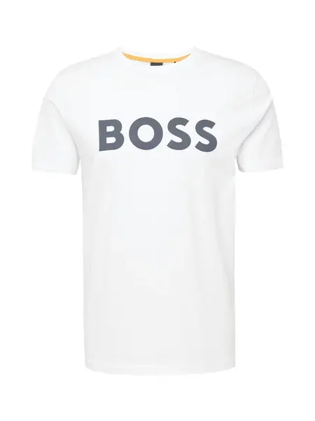 BOSS Tričko 'Thinking'  čierna / biela