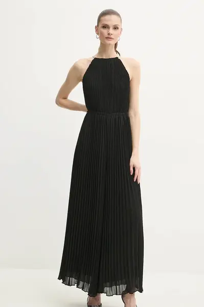 Šaty MICHAEL Michael Kors černá barva, maxi, MS5812Y7R3