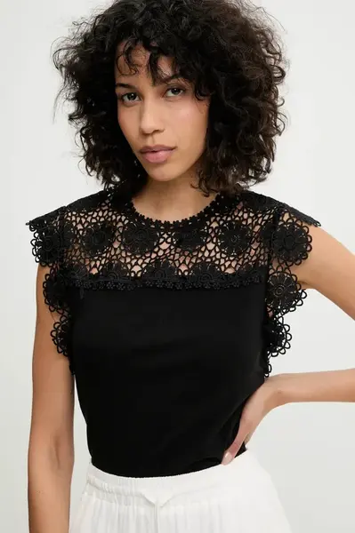 Tričko Answear.LAB černá barva