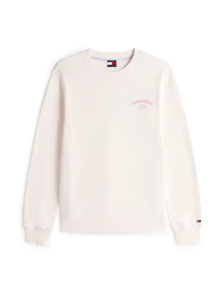 Tommy Jeans Mikina  modrá / ružová / biela
