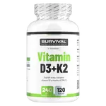 Survival Vitamin D3+K2 120 cps