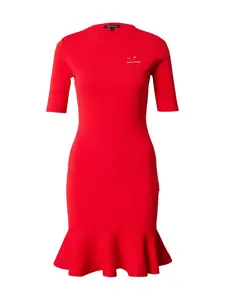 ARMANI EXCHANGE Pletené šaty  červená