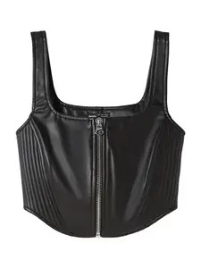 Bershka Top  čierna
