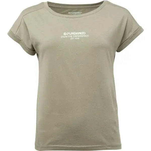 FUNDANGO LIMA Dámske tričko, khaki, veľkosť