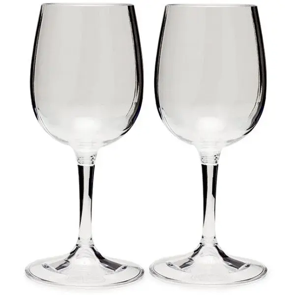GSI Outdoors NESTING WINE GLASS SET Set skladacích pohárov, transparentná, veľkosť