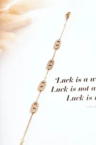 Glam Chic Náramek Na Silném Retízku Zlatý