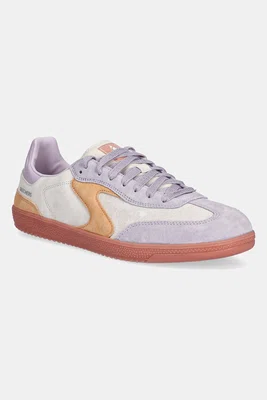 Nubukové tenisky Skechers HOTSHOT fialová barva, 185234
