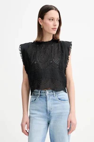 Bavlněná halenka BOSS Orange