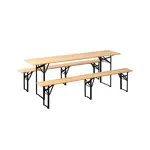 Ambia Garden ZAHRADNÍ SADA 3dílné, dřevo, kov