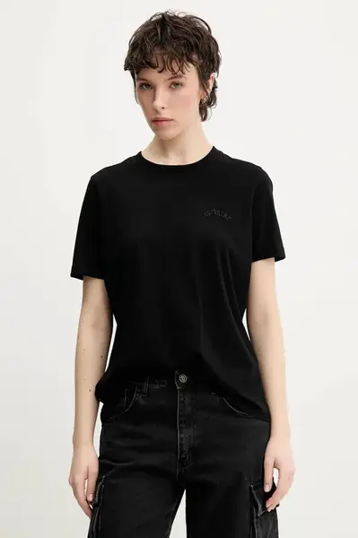 Bavlněné tričko Superdry černá barva, W1011644A-02A