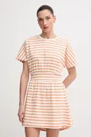 Bavlněné šaty Pepe Jeans VANIA oranžová barva, mini, PL953744