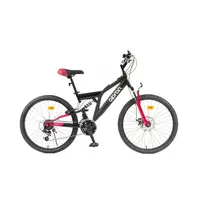 Juniorské celoodpružené kolo Olpran Culex ALU 24" - model 2026 15" (150-165 cm) černá/červená