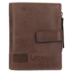 Pánská kožená peněženka Lagen Dante - hnědá