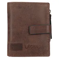 Pánská kožená peněženka Lagen Dante - hnědá