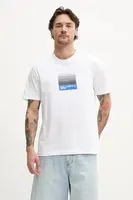 Bavlněné tričko Karl Lagerfeld Jeans bílá barva, s potiskem, A2M17041