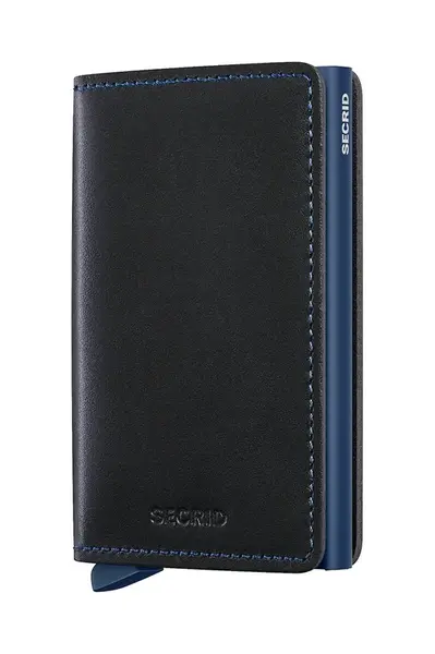 Kožená peněženka Secrid černá barva, SO-Black-Navy