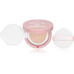 essence BRIGHTEN UP! Cushion Foundation make-up v houbičce odstín 10 Honey 12 g