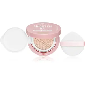 essence BRIGHTEN UP! Cushion Foundation make-up v houbičce odstín 10 Honey 12 g