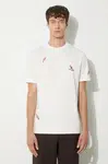 Bavlněné tričko Paul Smith bílá barva, s aplikací, M1R-919T-NP4322