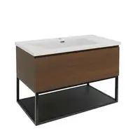 Kúpeľňová skrinka s umývadlom SAT B-Way 80x30x45 cm orech mat BWAY80NUTFU3WMA