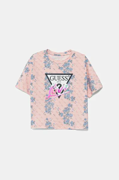 Dětské tričko Guess oranžová barva, J5YI07 K6YW4