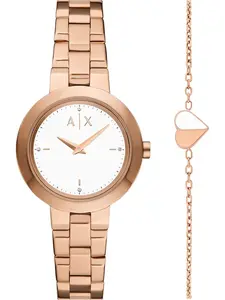 ARMANI EXCHANGE Sada šperkov  rosé / biela