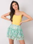 Leonor green skirt with ruffles