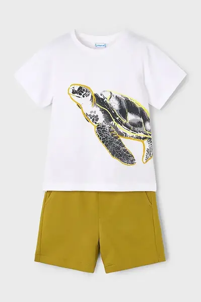 Dětská bavlněná souprava Mayoral žlutá barva, 3609