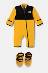 Kojenecký overal The North Face BABDENALI ONE PIECE SET žlutá barva, NF0A88W056P1
