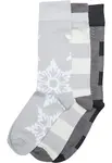 Unisex vánoční ponožky Urban Classics Christmas Snowflakes Socks 3-Pack