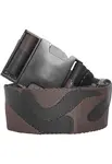 Jaquard Camo opasek černo-hnědý
