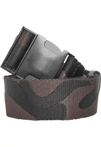 Jaquard Camo opasek černo-hnědý