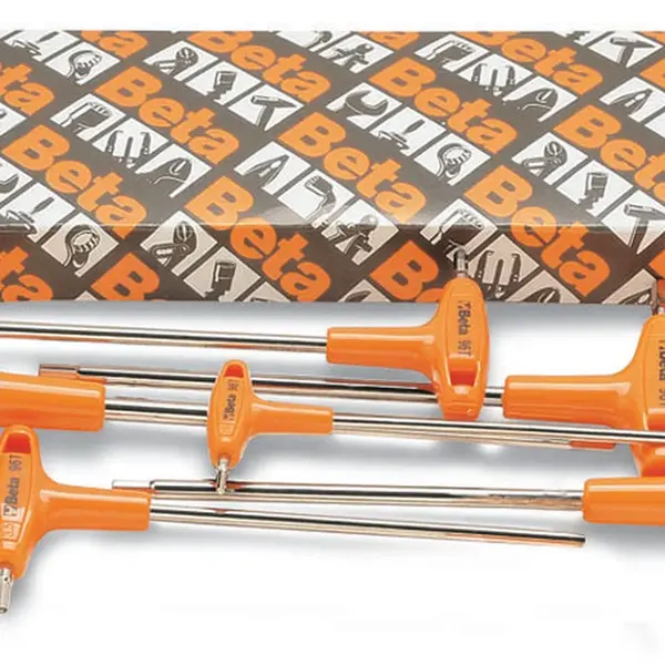 Beta tools Sada 8 zástrčných inbusových klíčů s T-rukojetí