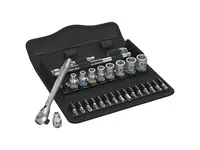 Wera 004018 Sada ráčnová Zyklop Metal 8100 SA 8, 28 d. upínací část 1/4" - metrická