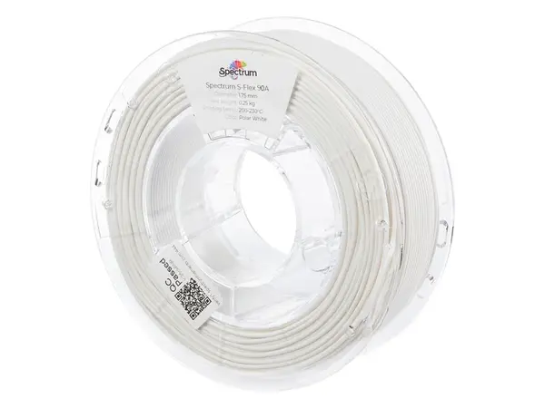 Spectrum 80261 3D filament, S-Flex 90A, 1,75mm, 250g, Bílý (Polar white)