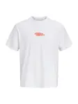 Jack & Jones Junior Tričko 'JCOFUSION'  červená / biela
