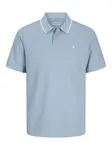 JACK & JONES Tričko 'JJEAustin'  modrosivá / biela