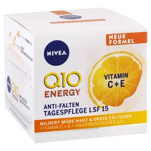 Nivea Q10 Energy denní krém proti vráskám SPF 15, 50 ml