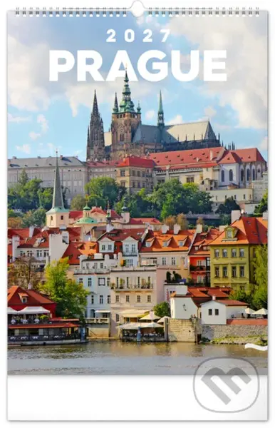 NOTIQUE Nástenný kalendár Praha CZ 2027, 33 x 46 cm