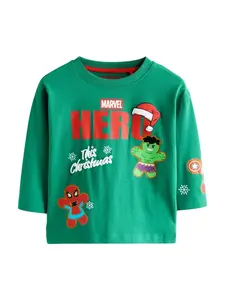 Next Tričko 'Marvel'  zelená / červená