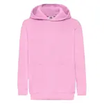 Pink children's sweatshirt Classic kangaroo Fruit of the Loom