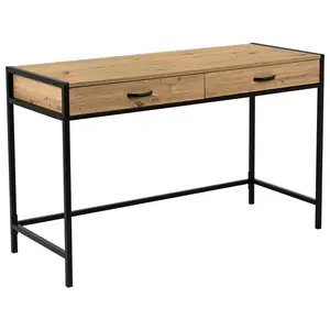 Carryhome PSACÍ STŮL, černá, dub artisan, 120/48/76 cm