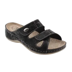 SANTÉ Dámské pantofle DS/152 ČERNÁ v.40